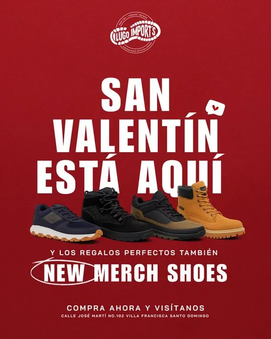 Campaña de San Valentín para tienda de calzado